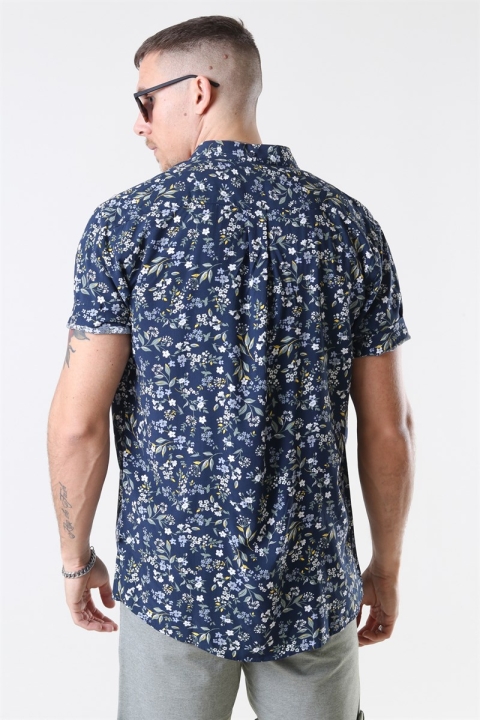 Kronstadt Johan Exotic S/S Koszule Navy 6