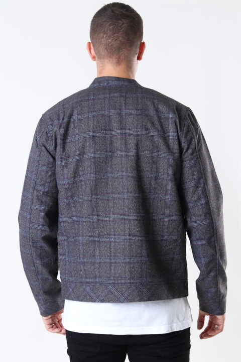 Tailored & Originals Shayan Bomber Kurtki Med Grey Melange
