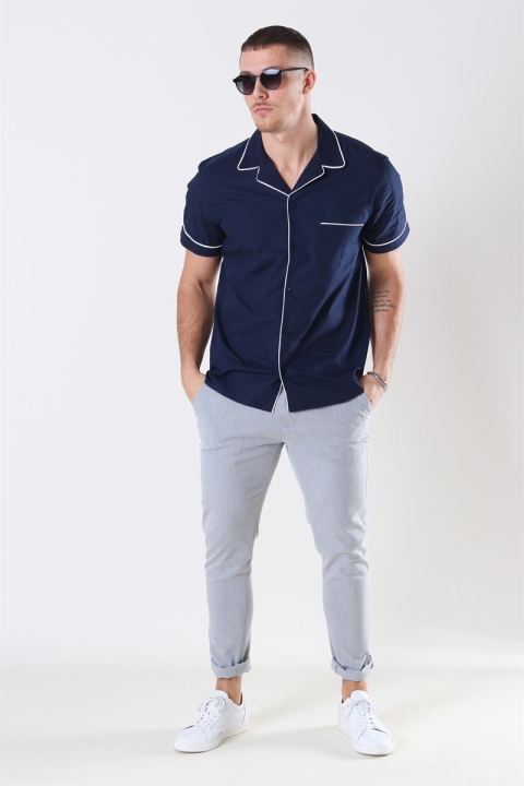 Les Deux Tahiti Koszule Dark Navy