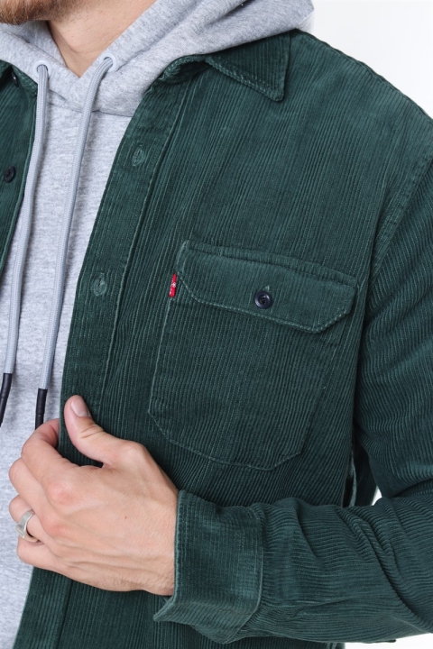Levis Jackson Worker Corduroy Koszule Python Green