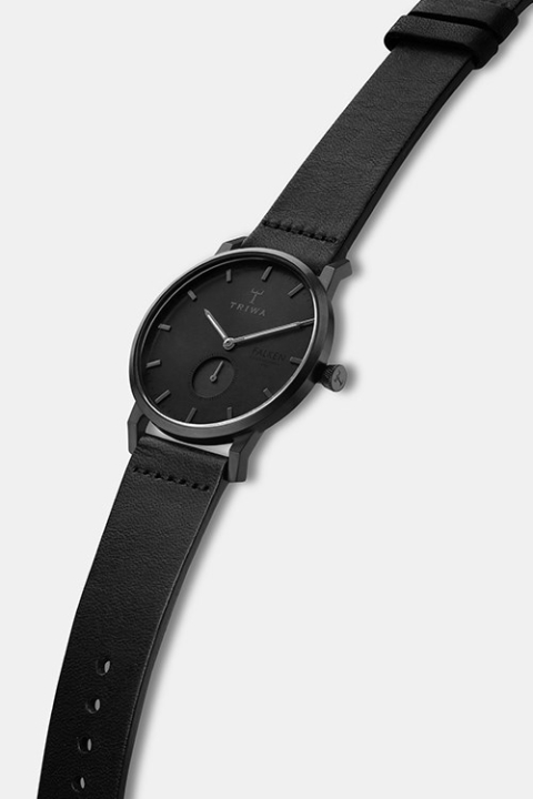 Triwa Midnight Falken Zegarki Black Classic Black Buckle