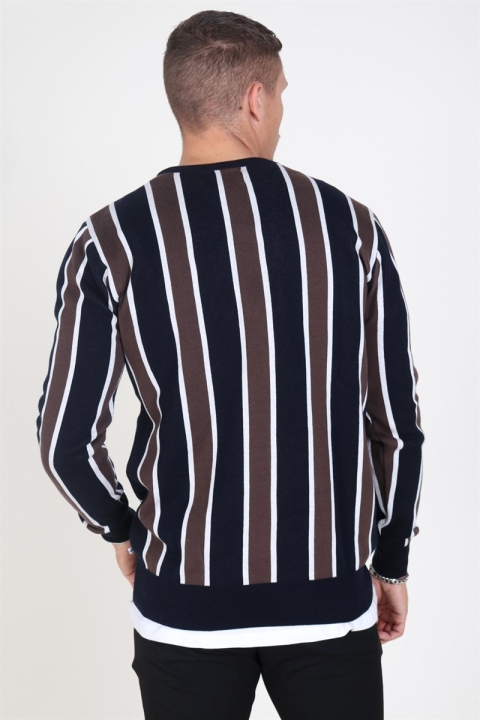 Kronstadt Ronnie Multi Dzianina Brown/Navy