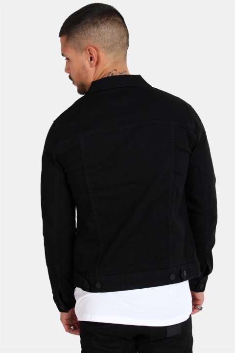 Only & Sons Chris Camp Slim Denim Kurtki Black