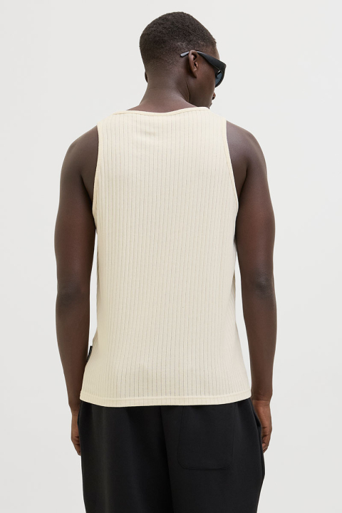 Jack & Jones Infinity Rib Tank Top Cloud Dancer