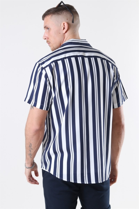 Clean Cut Bowling 6 SS Koszule White/Navy