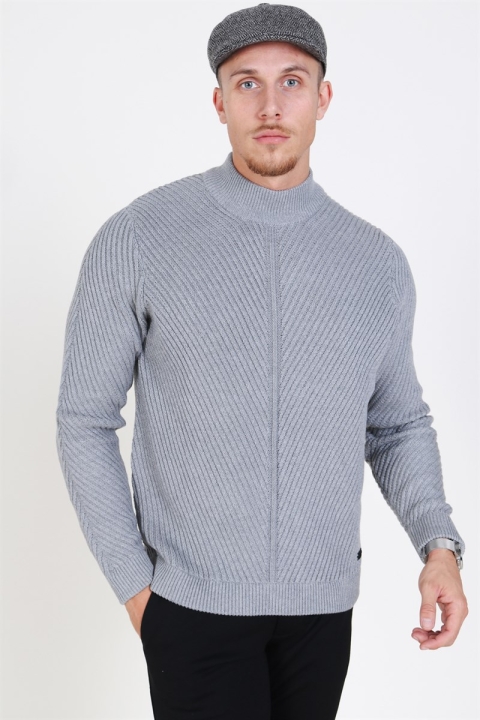 Only & Sons Roland 7 Structure Dzianina Medium Grey Melange