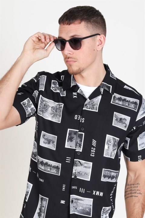 Only & Sons Oliver SS Printed Koszule Black