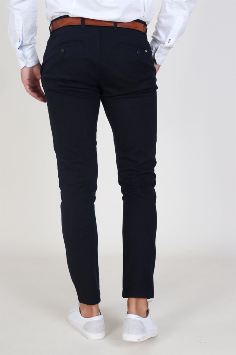 Tailored & Originals Nox Frederic Spodnie Navy Melange
