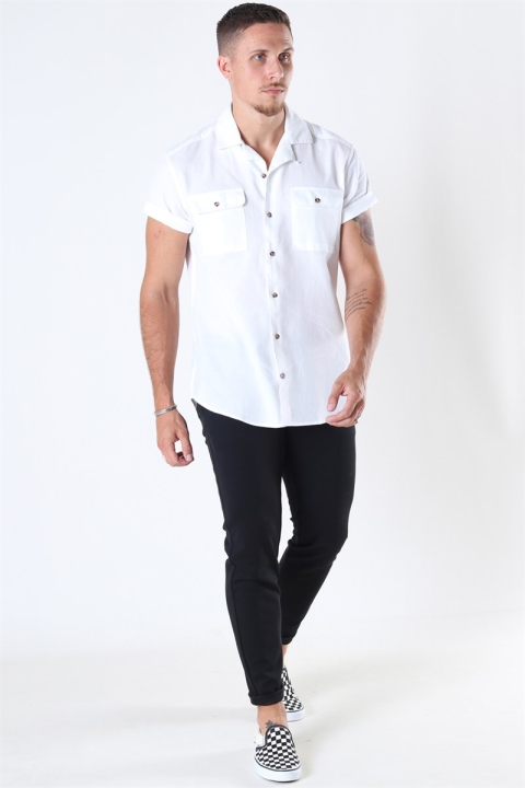 Only & Sons Andrew Waffle Koszule S/S White