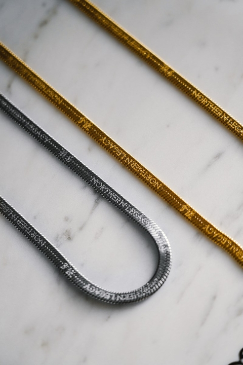 Northern Legacy Herringbone Naszyjniki Gold