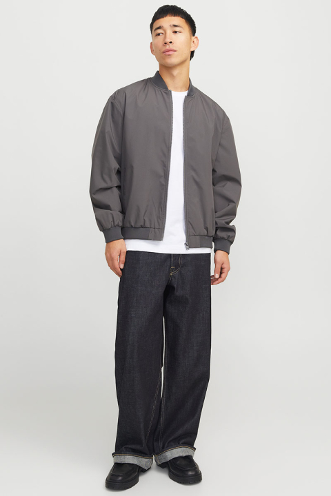 Jack & Jones Charge Oversize Bomber Jacket  Castlerock