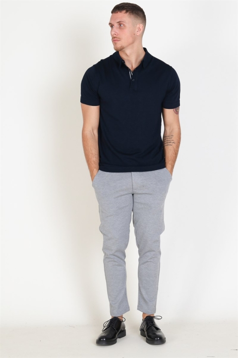 Tailored & Originals Mont Polo SS Dzianina Insignia Blue 