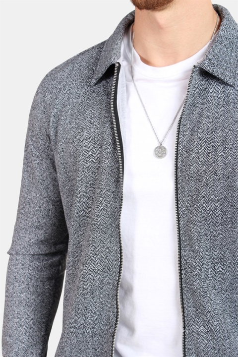 Jack & Jones Herring Sweat Kurtki Light Grey Melange