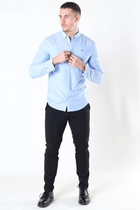 Tommy Jeans Slim Stretch Oxford Koszule Perfume Blue