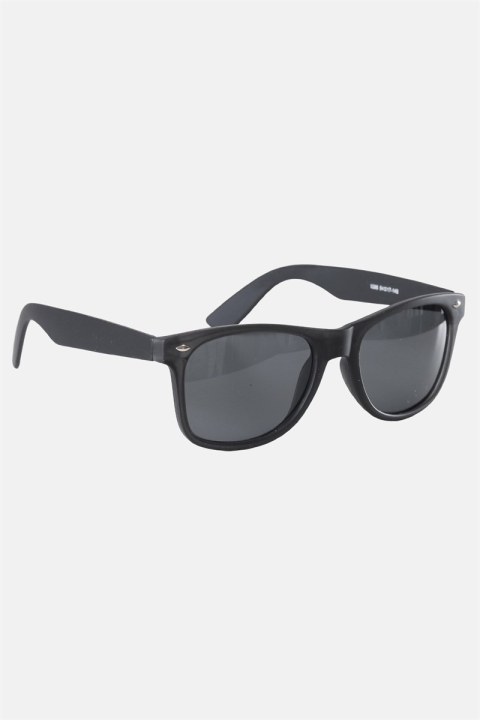 Fashion 1398 Wayfarer okulary słoneczne Black Rubber Grey Lens