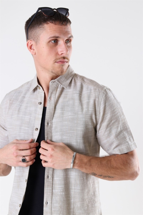 Only & Sons Slub SS Linen Look Koszule Incense