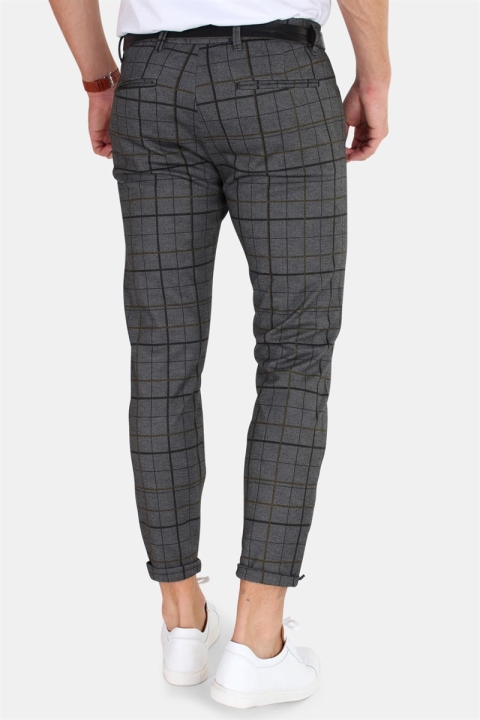 Gabba Pisa Chino Spodnie Big Check Yellow