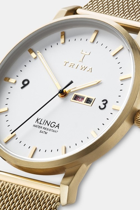 Triwa Ivory Klinga Zegarki Gold Mesh