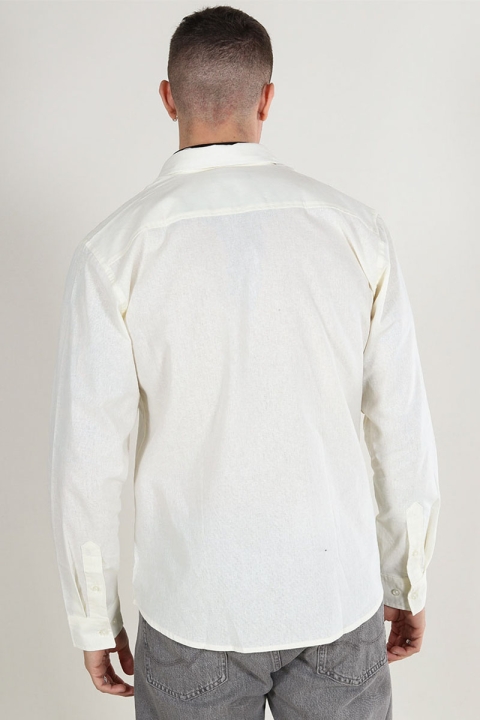 Clean Cut Copenhagen Cotton Linen Koszule Ecru