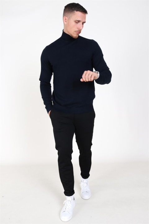 Only & Sons Mikkel 12 Rullekrave Dzianina Dark Navy