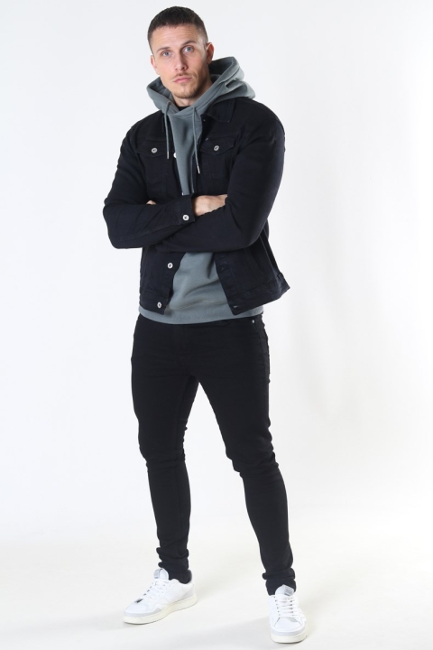 Solid Peyton Denim Kurtki Black Denim