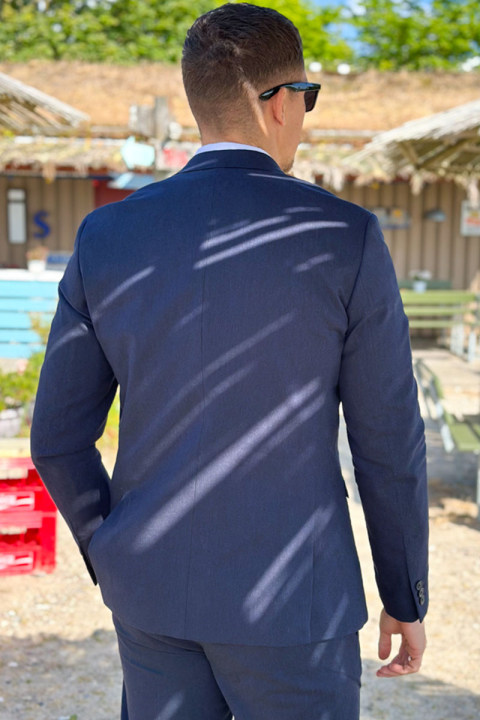 Jack & Jones Riviera Linen Blazer Dark Navy