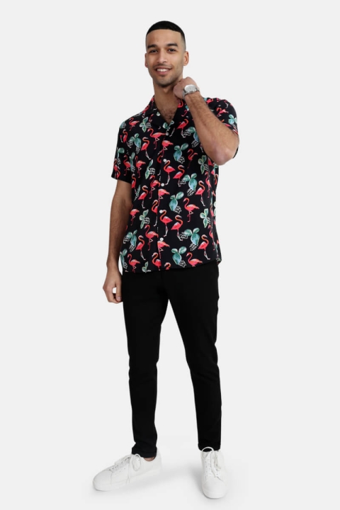 Clean Cut Cactus Bowling Koszule Black