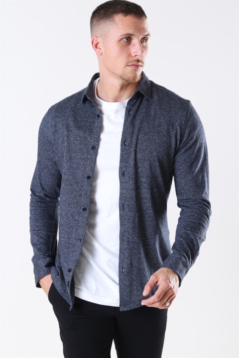 Only & Sons Gabriel LS Strikket Koszule Dark Navy
