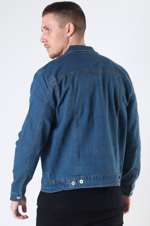 Solid Peyton Denim Kurtki Dark Village Blue Denim
