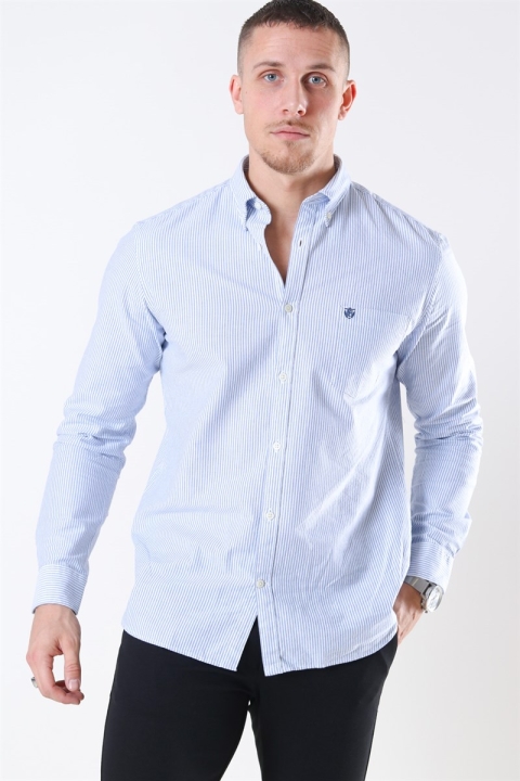 Selected Collect Koszule White/Light Blue Stripe