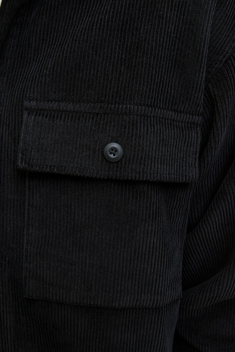 Jack & Jones Perfect Corduroy Overshirt Black