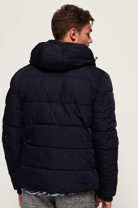 Superdry Sports Puffer Kurtki Navy/Bright Red