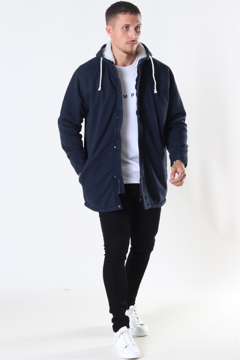 Denim Project Teddy Parka Kurtki Navy