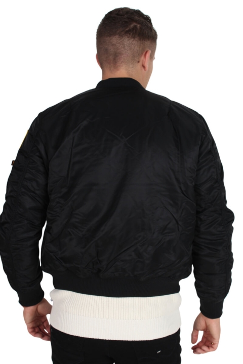 Alpha Industries MA-1 VF NASA Bomber Kurtki Black