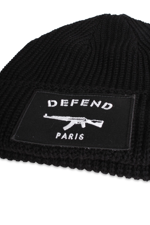 Defend Paris Biny czapka bez daszka Black