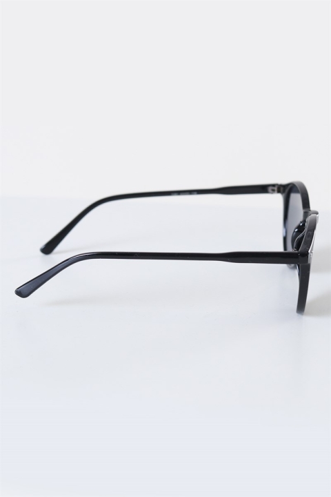 Fashion 1381 Panto Black okulary słoneczne Grey Lens