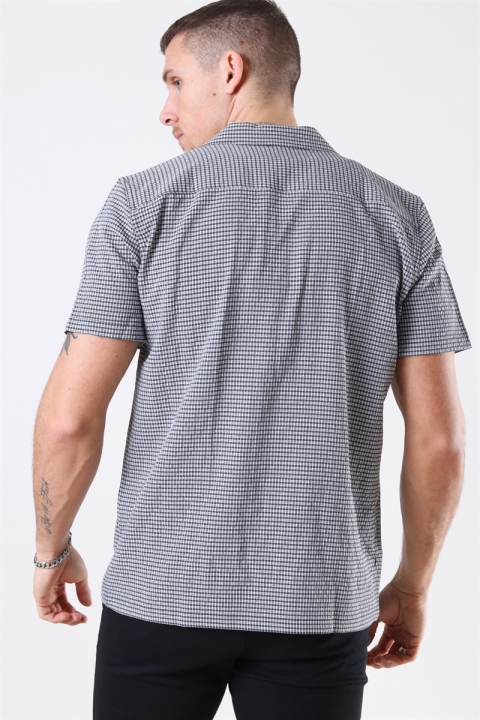 Woodbird Chan Check Koszule Black-White