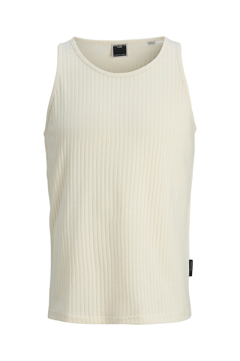 Jack & Jones Infinity Rib Tank Top Cloud Dancer