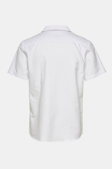 Only & Sons Travis SS Reverse Thin Oxford Koszule White