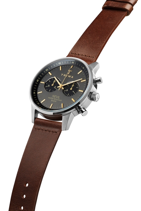 Triwa Nest Smokey Nevil Zegarki Dark Brown Classic