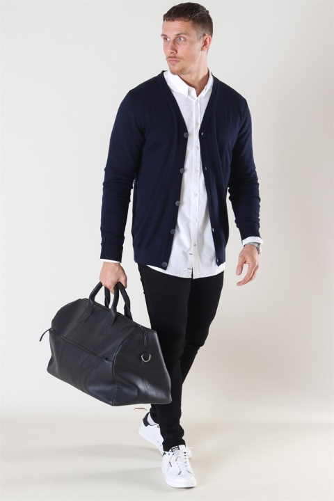 Kronstadt Johannes Merino Dzianina Cardigan Navy