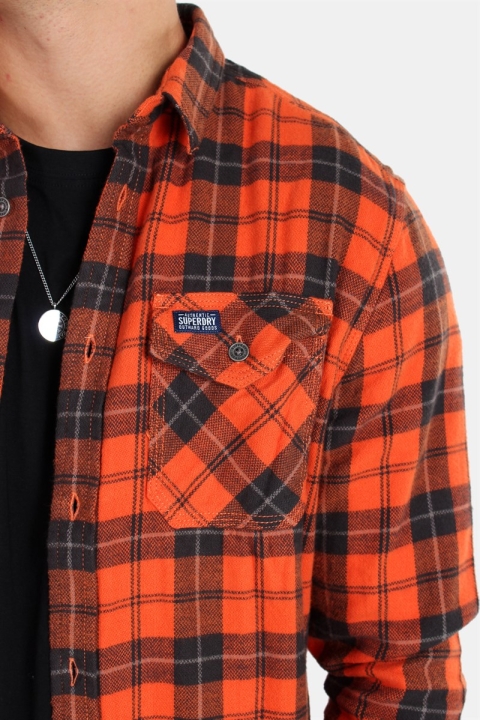 Superdry Rookie Ridge Koszule Broken Twill Orange