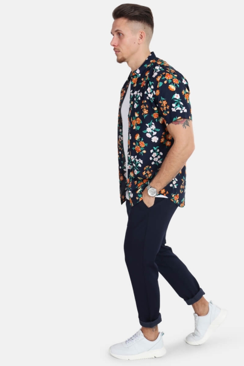 Kronstadt Johan Exotic S/S Koszule Navy 10