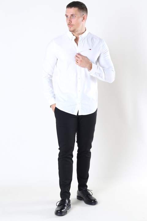 Tommy Jeans Slim Stretch Oxford Koszule White