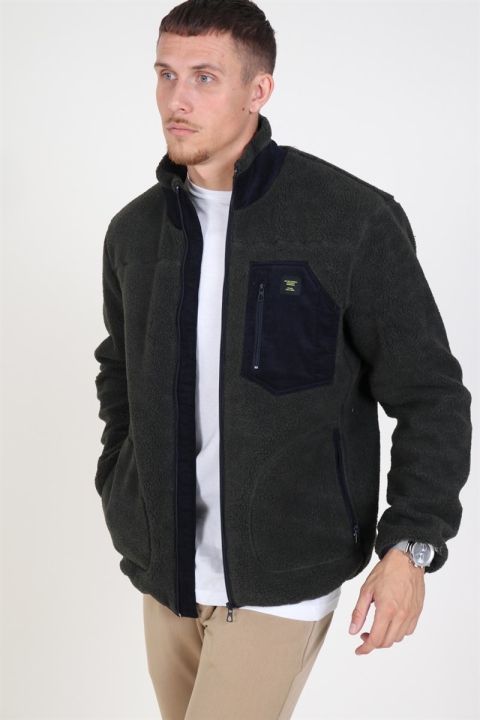 Only & Sons Dominic Sherpa Highneck Kurtki Forest Night