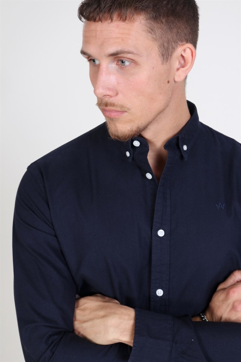 Kronstadt Johan Oxford Washed Koszule Navy