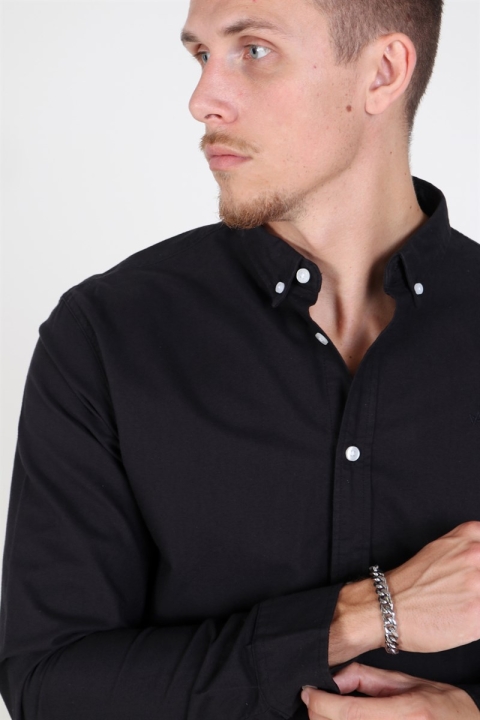 Kronstadt Johan Oxford Washed Koszule Black
