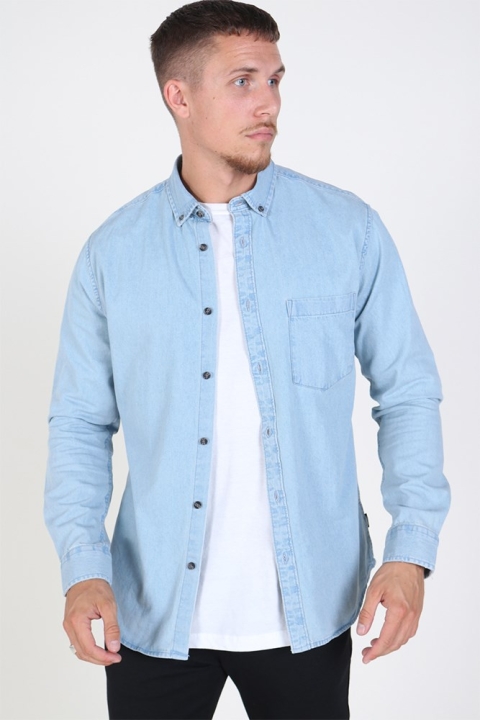 Only & Sons Basic Denim Koszule Light Blue Denim