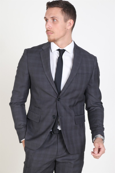 Lindbergh Checked Men's Garnitur Check Grey