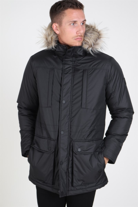 Solid Decker Parka Kurtki Black